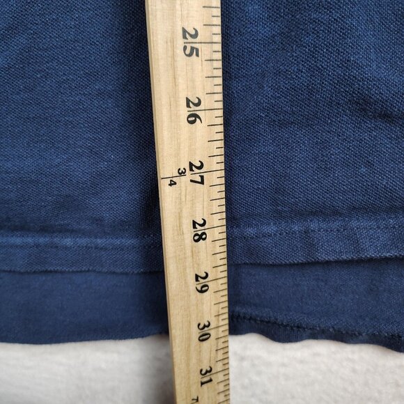 VTG Blue Georgia Tech Polo Shirt J Wesley Hanes Tag Embroidered Mens 2XL - Picture 6 of 8